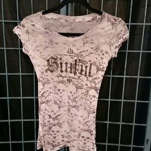 Sinful burnout skull top